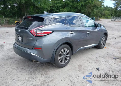 2017 Nissan Murano Sl z USA, uszkodzony, nr VIN 5N1AZ2MH5HN112633